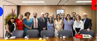 Ministro Ricardo Lewandowski recebe parlamentares da bancada do PSOL na Câmara Federal