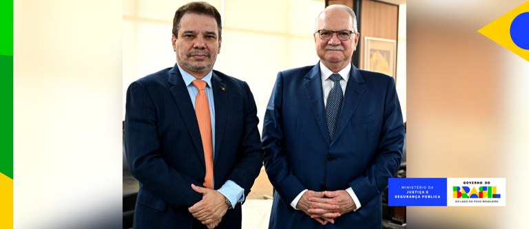 Ministro Wellington César Lima e Silva recebe presidente do STF