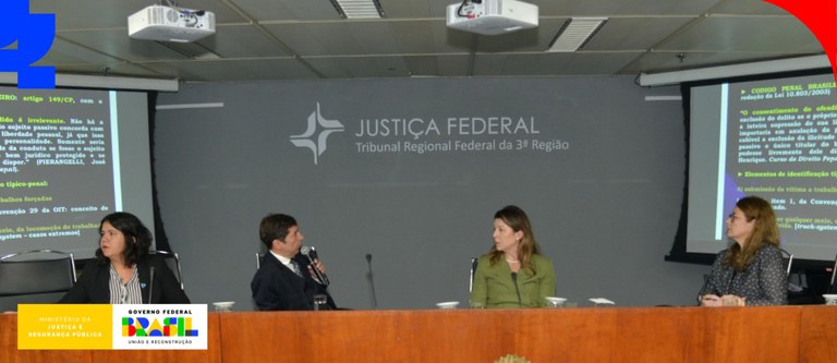 MJSP debate enfrentamento ao tráfico de pessoas e trabalho escravo no Brasil