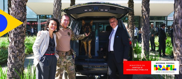 MJSP destina R$ 4,7 milhões para a compra de 15 viaturas adaptadas para transporte de cães farejadores