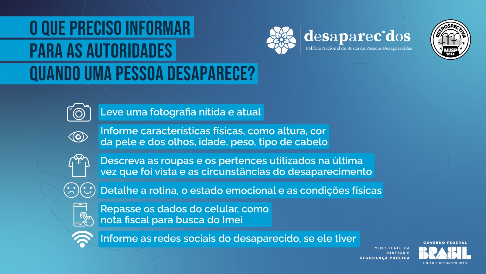 O que fazer quando uma pessoa desaparece