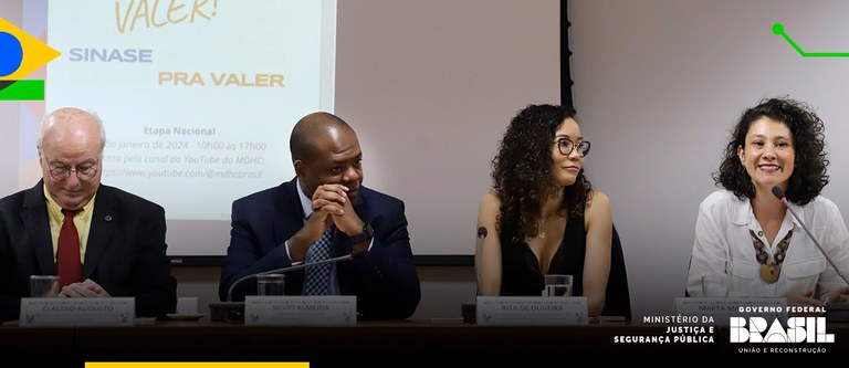 MJSP participa de encontro alusivo aos 17 anos do Sistema Nacional de Atendimento Socioeducativo