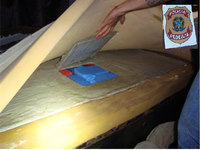 PF e PRF apreendem 54,8 quilos de cocaína transportados em caminhão