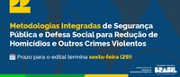 Prazo para submissão de propostas a edital voltado à qualidade de vida dos profissionais de segurança pública encerra-se na sexta (29)