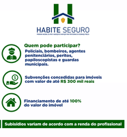 Profissionais de segurança pública podem solicitar financiamento do Habite Seguro a partir desta quarta-feira (3)