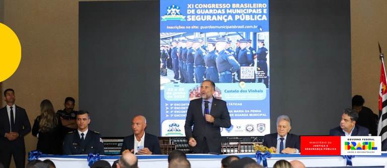 Representantes do MJSP apresentam ações de fortalecimento das Guardas Municipais em evento nacional