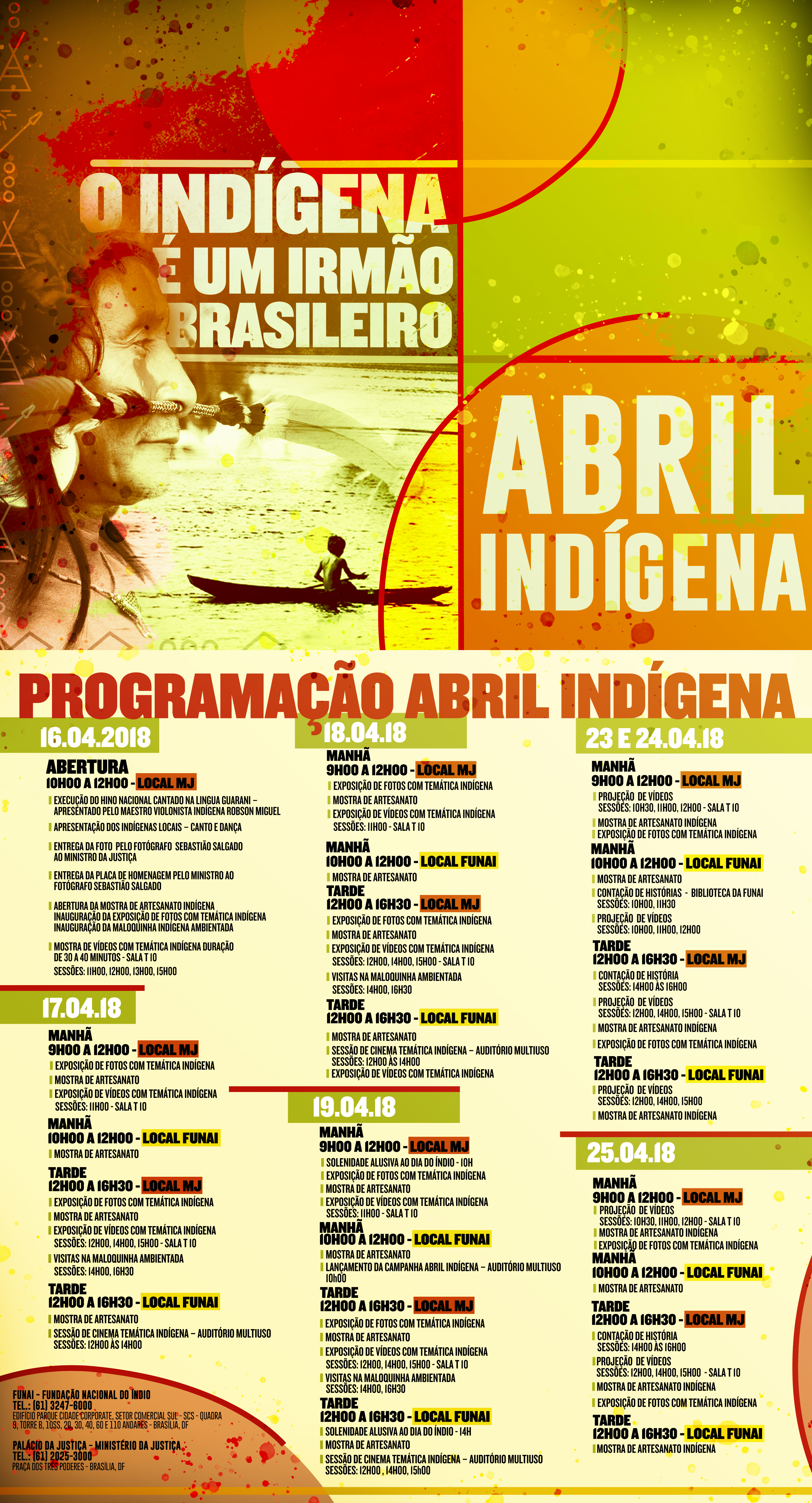 Programação do Abril Indígena