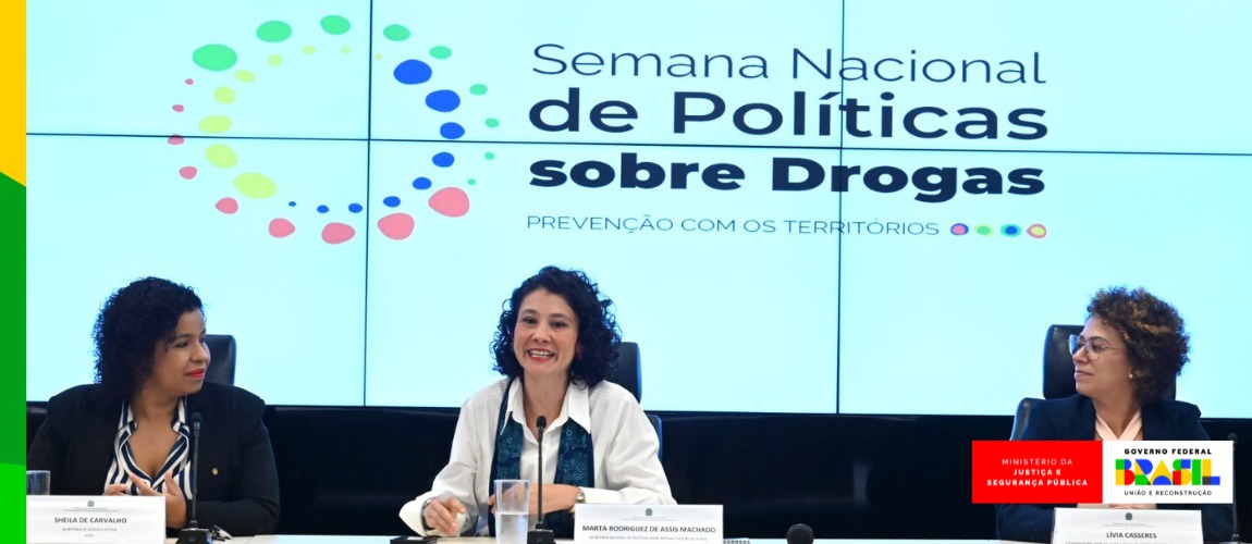 Abertura da Semana Nacional de Políticas sobre Drogas ocorreu nessa quinta-feira (26), no Palácio da Justiça, e reforçou o fortalecimento comunitário e a inclusão social na construção de políticas sobre drogas no Brasil.