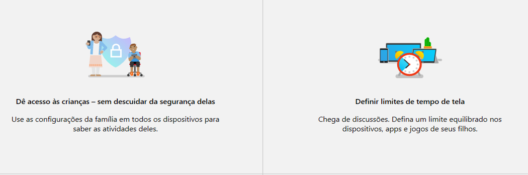 Configurações Família Xbox 