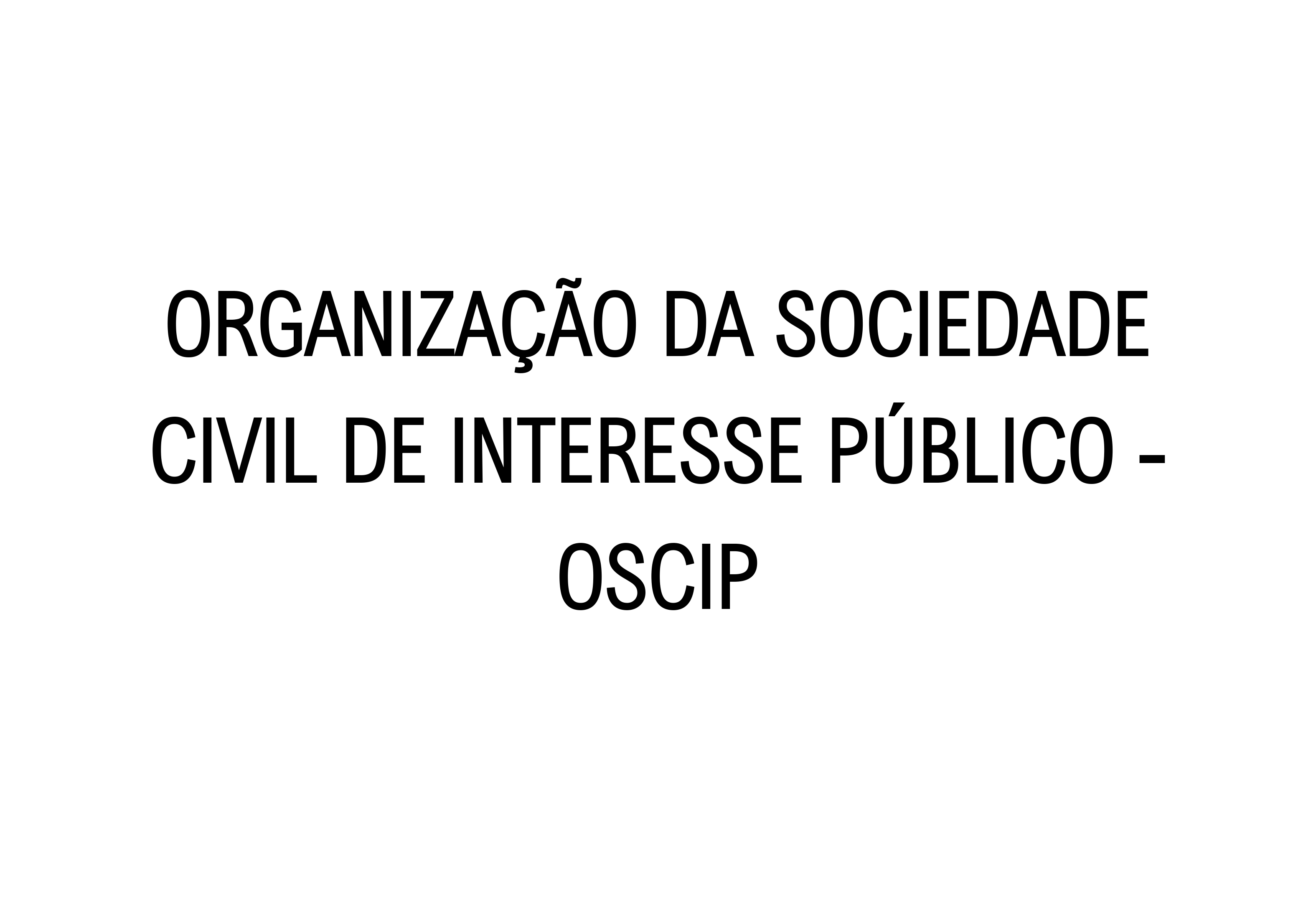 Organização da Sociedade Civil de Interesse Público - OSCIP