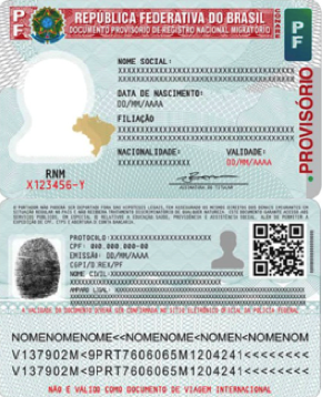 Documento Provisório de Registro Nacional Migratório