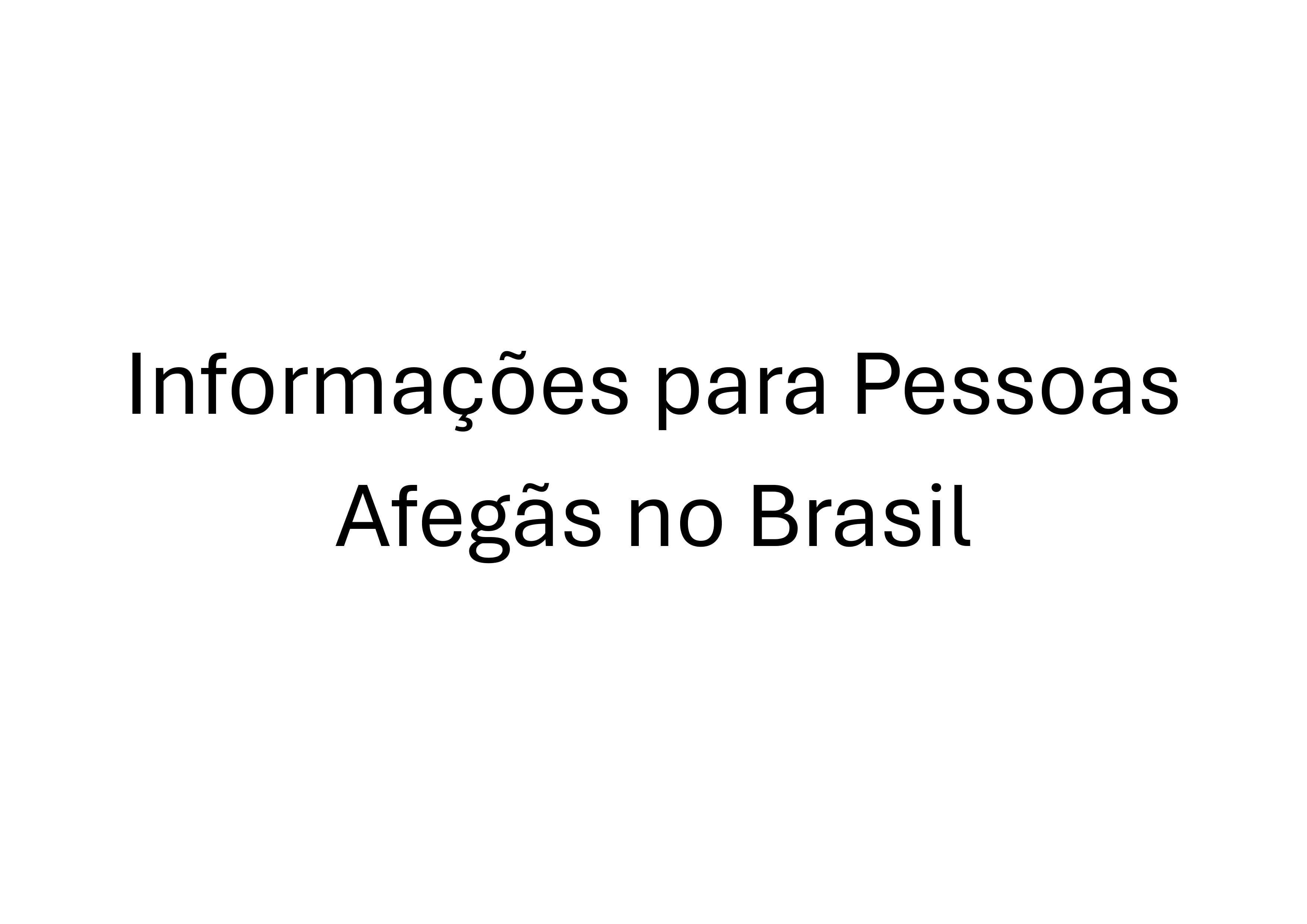 Informações para Pessoas Afegãs
