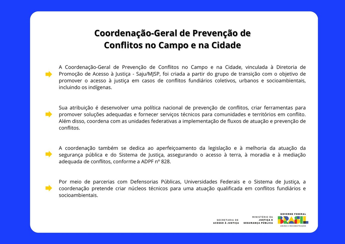 Coordenação-Geral de Prevenção de Conflitos no  Campo e na Cidade