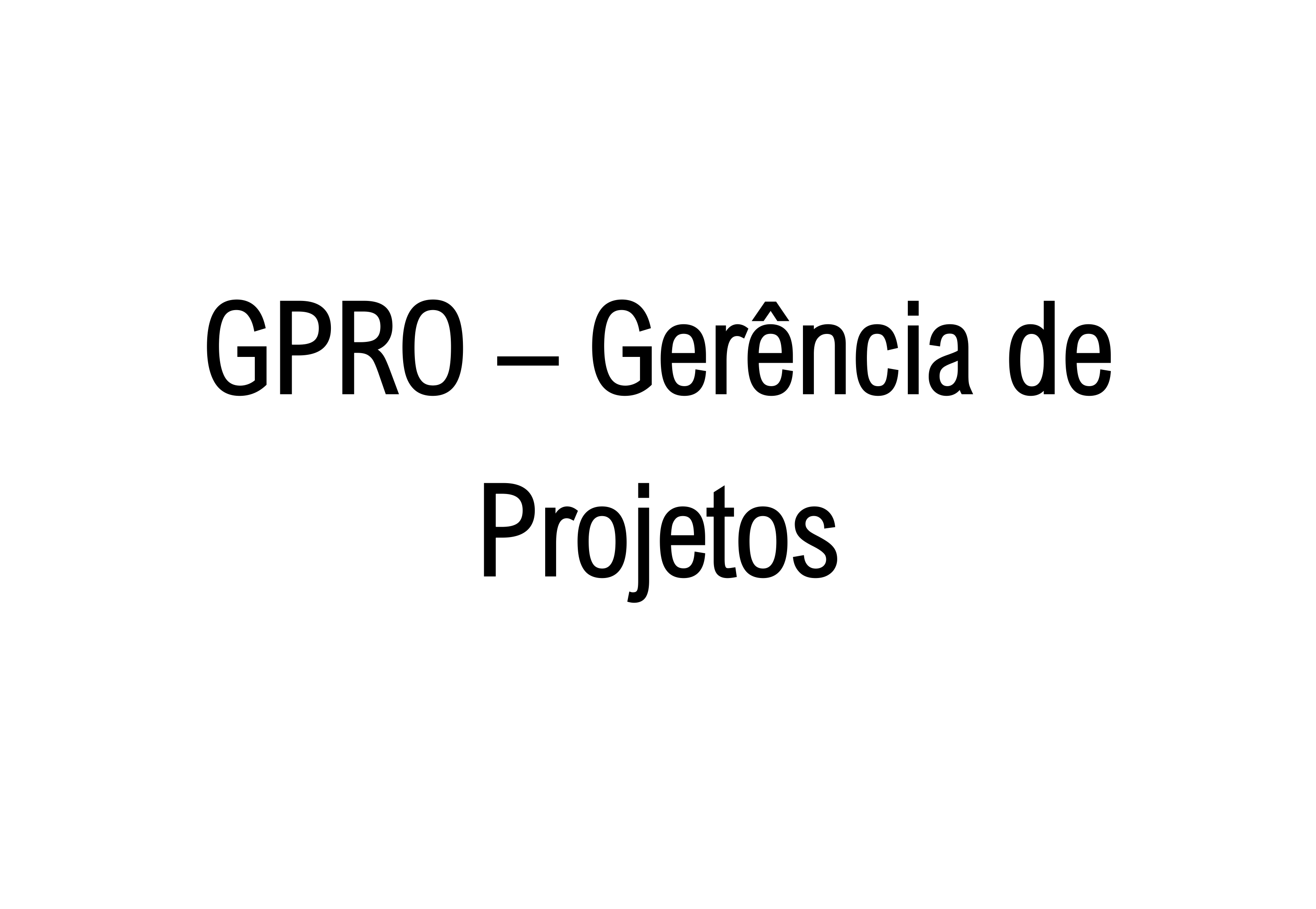 GPRO - Gerência de Projetos