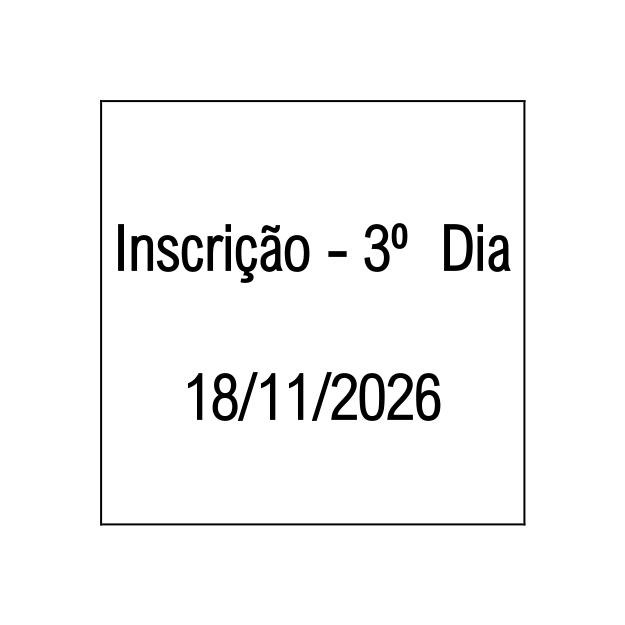 Inscrição 3º Dia