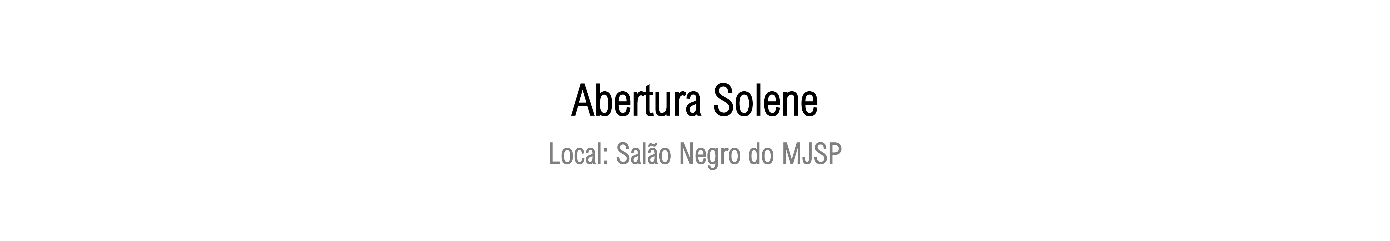 Abertura Solene