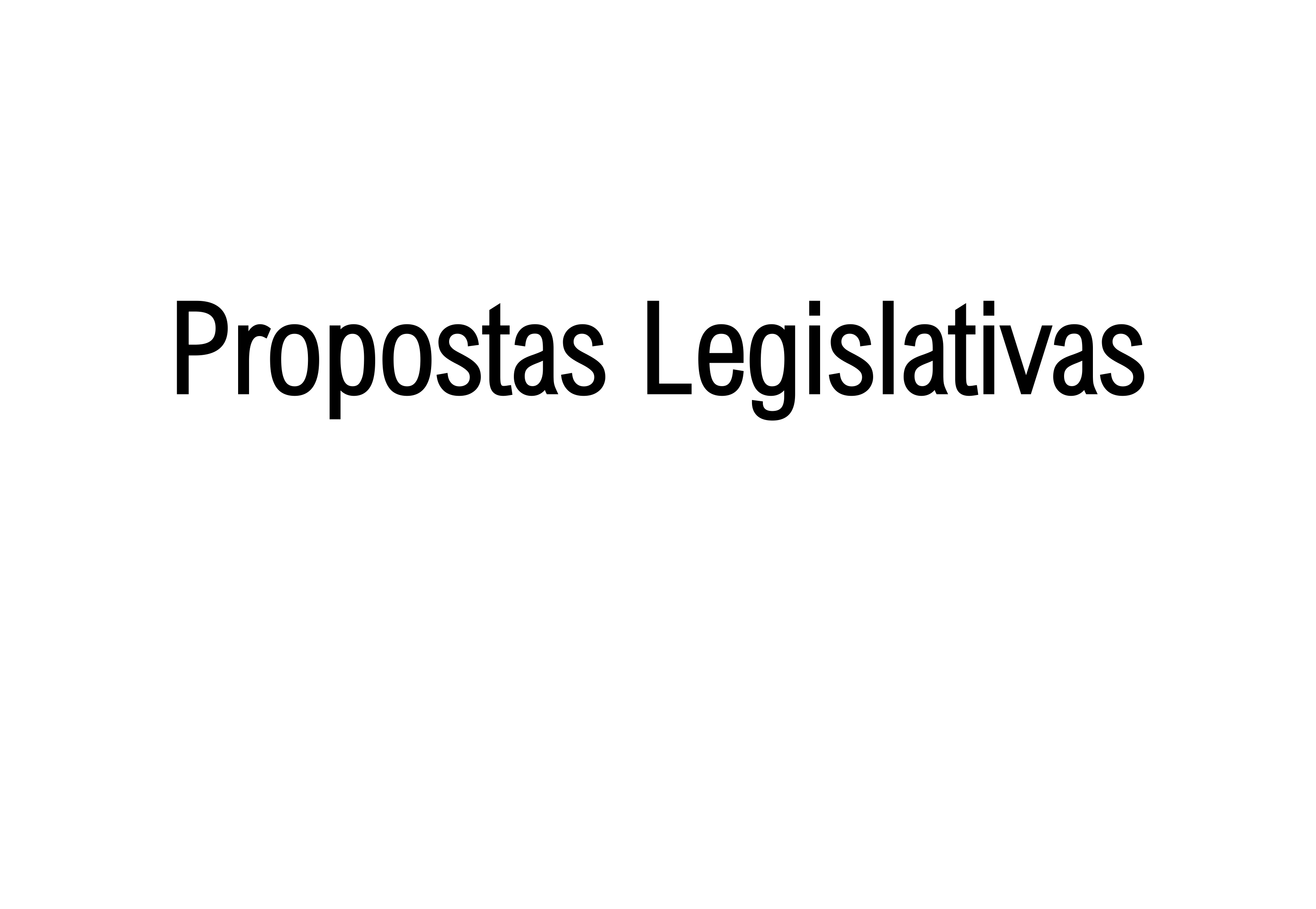 Propostas Legislativas