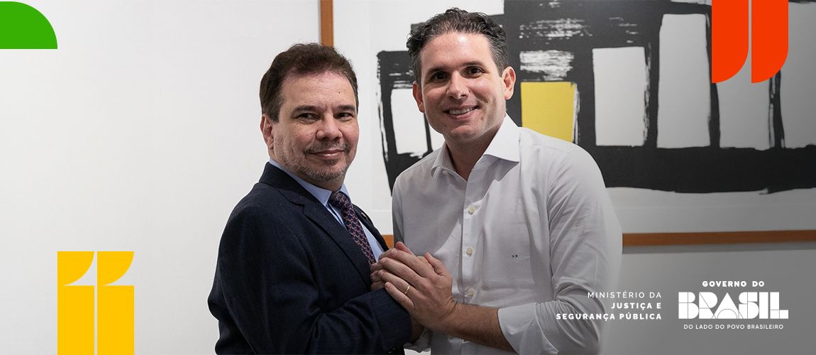 Wellington César Lima e Silva e Hugo Motta firmam compromisso pelo avanço da PEC da Segurança no Congresso