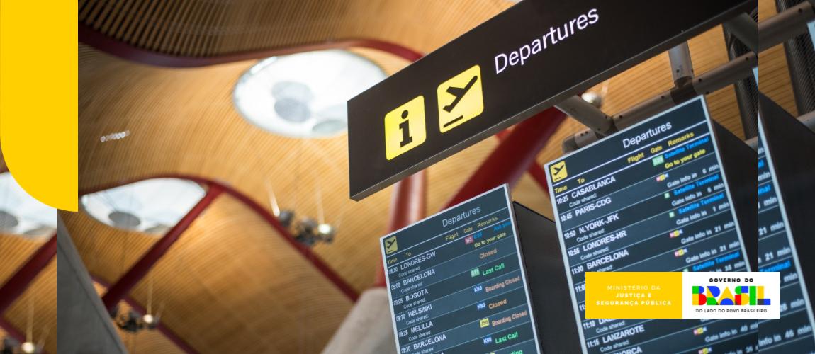 Campanha orienta viajantes sobre riscos do tráfico de pessoas em aeroportos internacionais