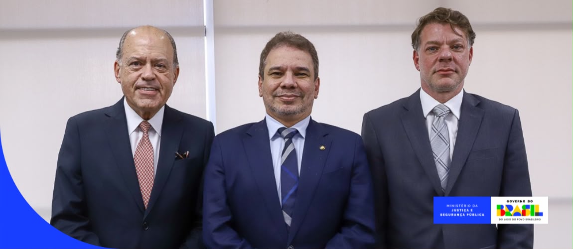 MJSP recebe representantes do Grupo Globo para tratar de temas institucionais e agendas estratégicas