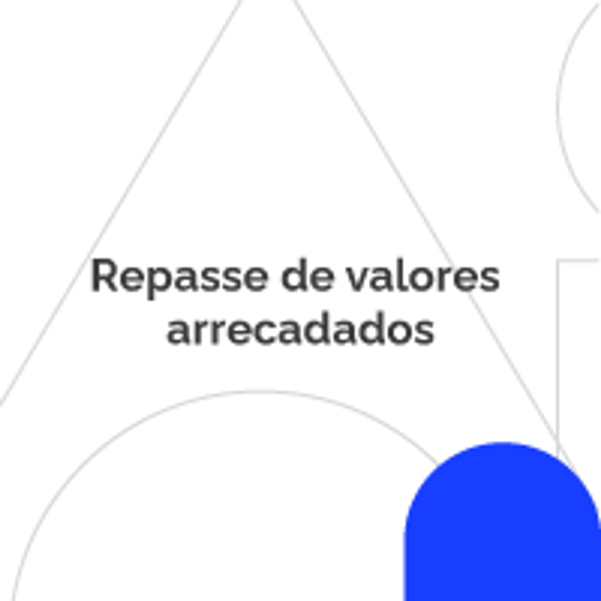 repasse de valores arrecadados