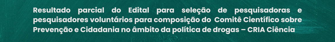  Banner Edital para seleção de pesquisadores