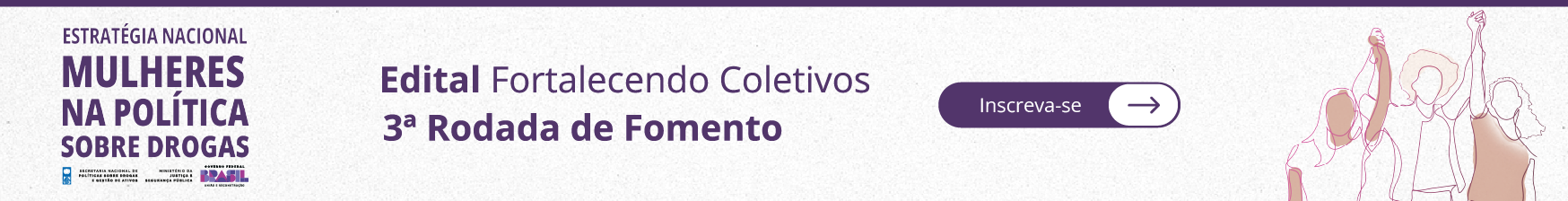 Banner Mulheres na Política sobre Drogas