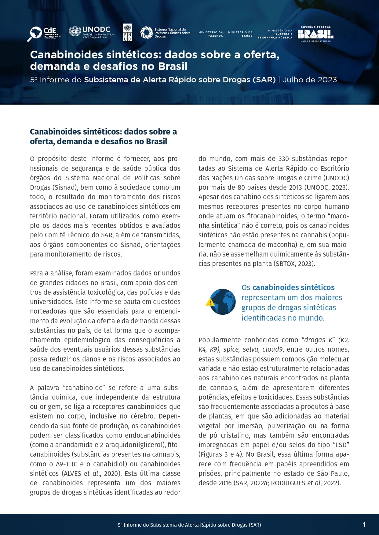 Quinto Informe do SAR