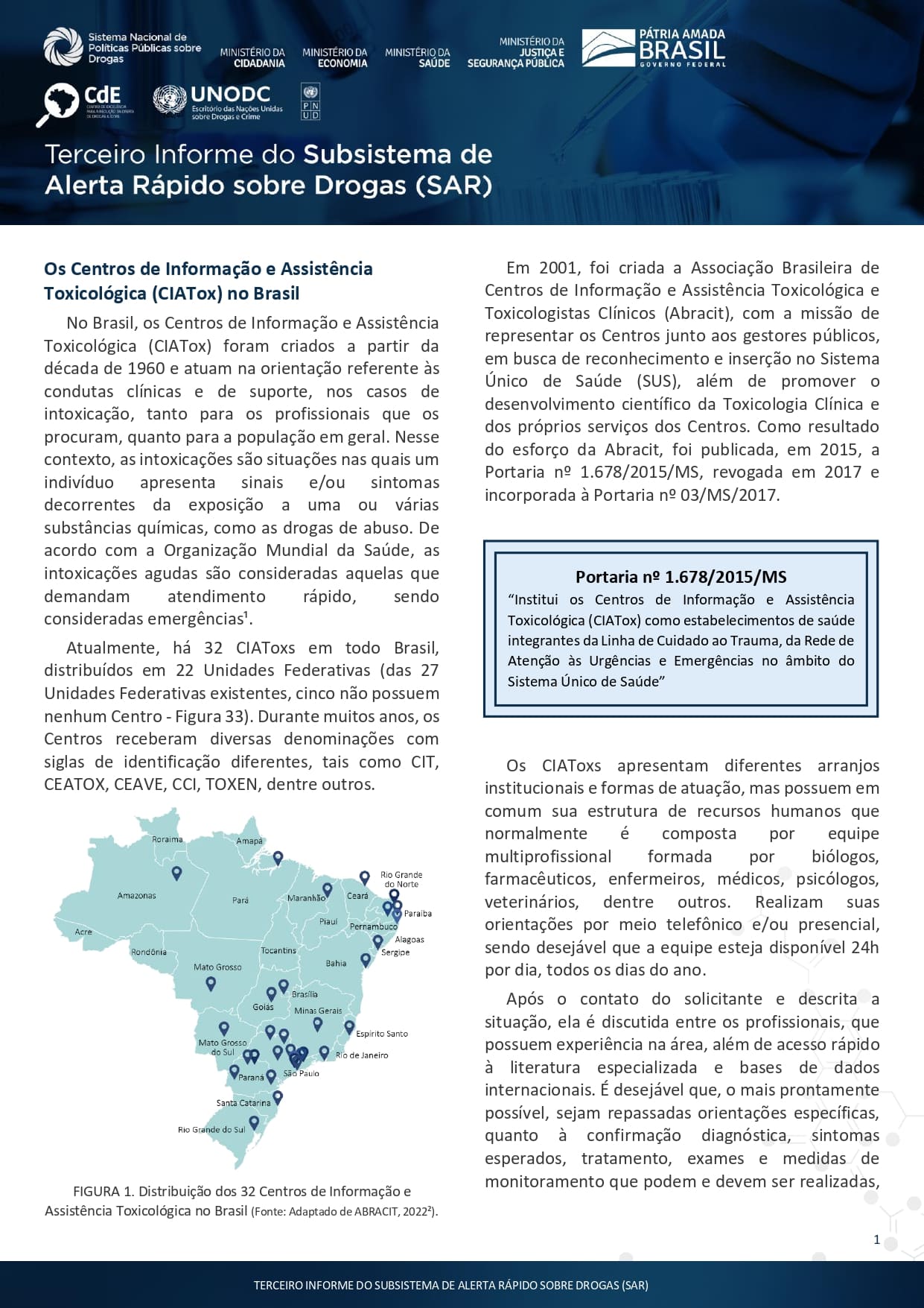 Tercerio Informe do SAR