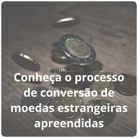 Conheça o processo de conversão de moedas estrangeiras apreendidas