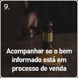 Acompanhamento do processo de venda de bem