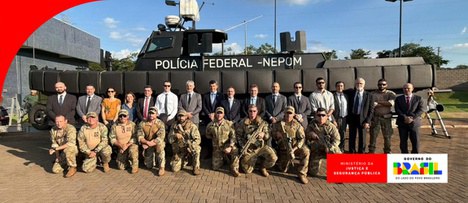 MJSP reforça atuação da PF na fronteira com entrega de equipamentos em Guaíra (PR)