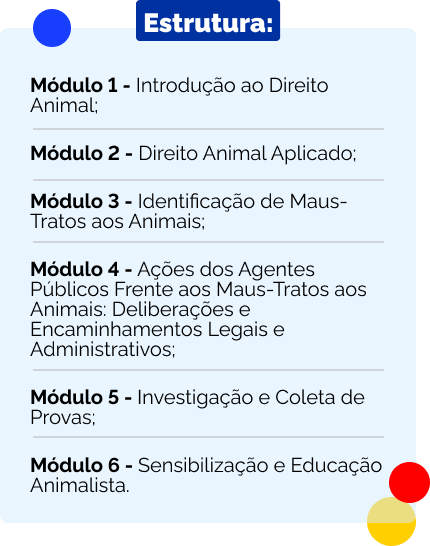 Curso de Enfrentamento aos Maus-Tratos contra Animais