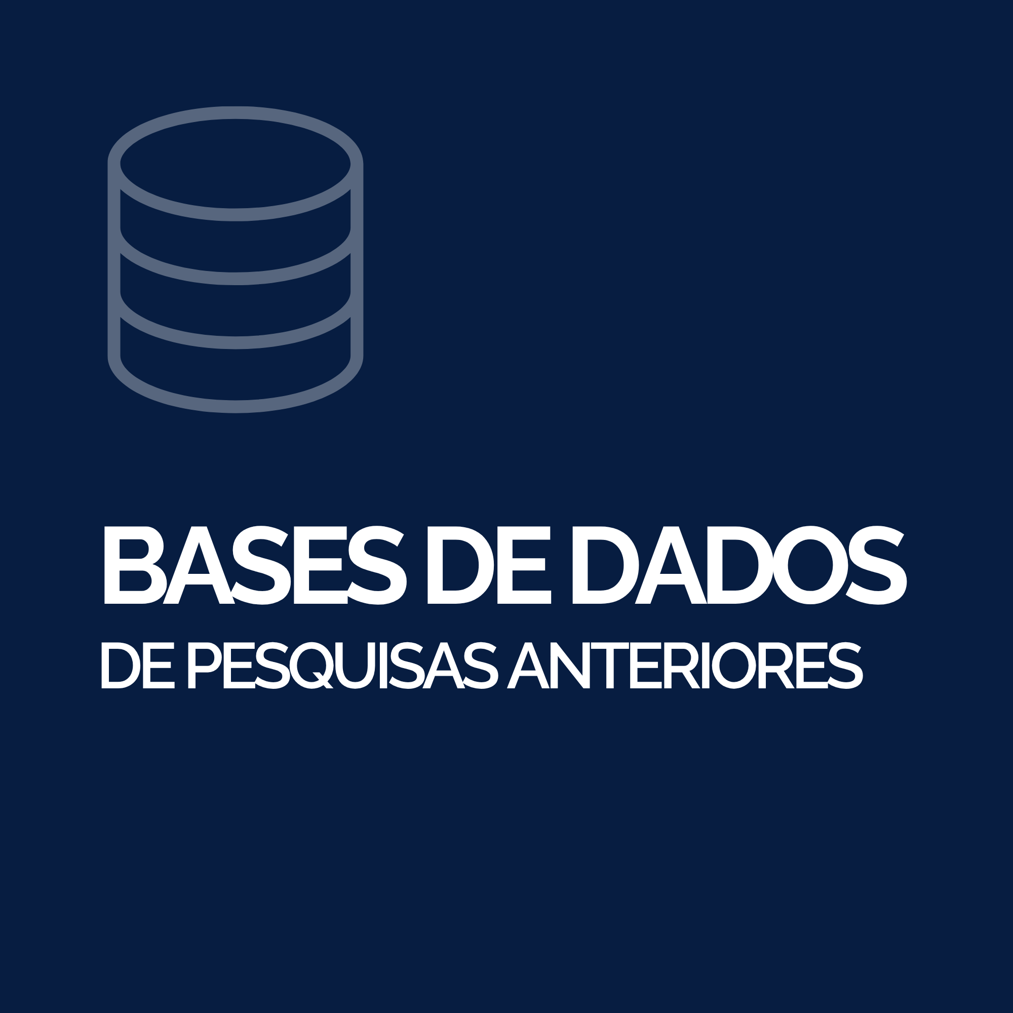 Base de dados pesquisas anteriores