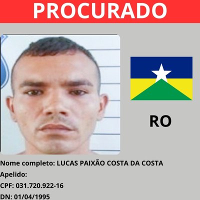 LUCAS PAIXÃO COSTA DA COSTA - RONDÔNIA