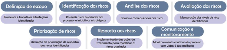 Etapas do Processo de Gestão de Riscos