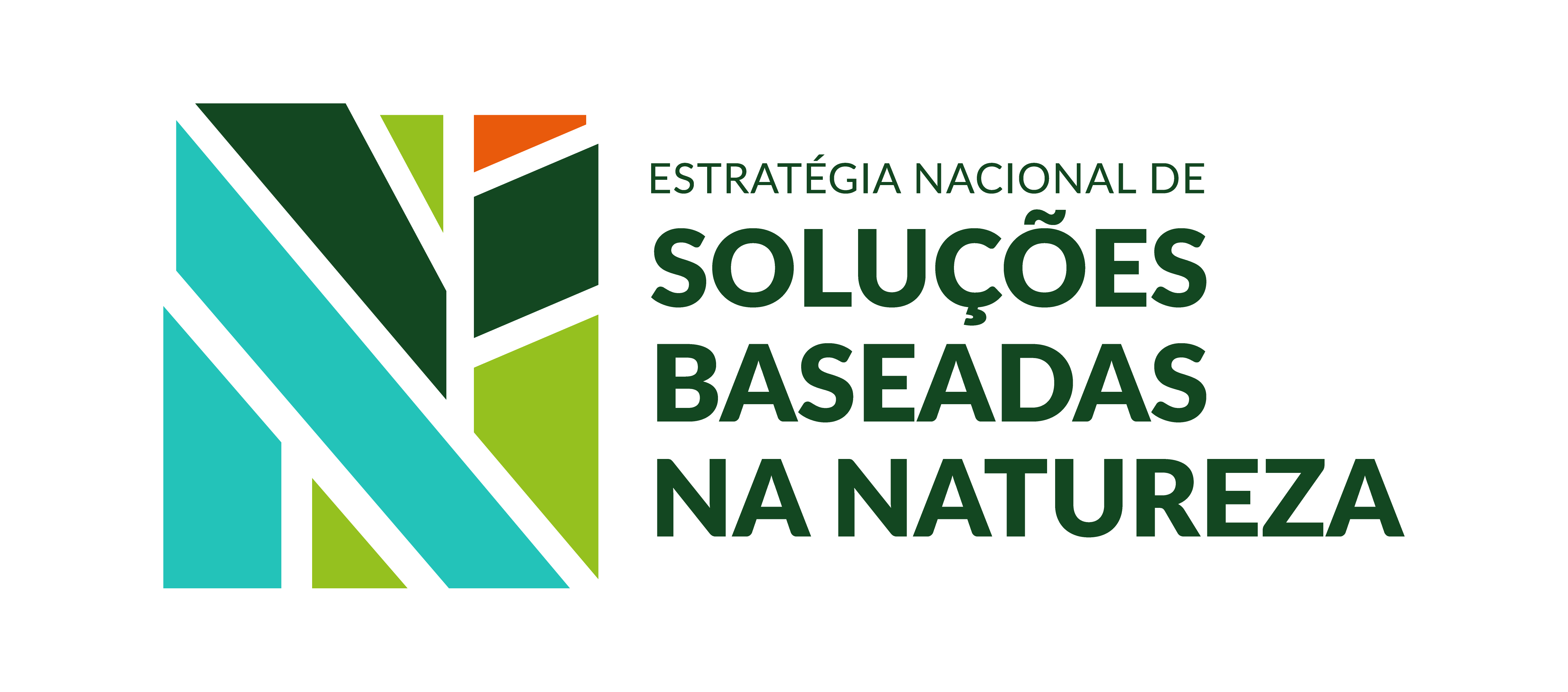 Logo da iniciativa Estratégia Nacional de Soluções Baseadas na Natureza