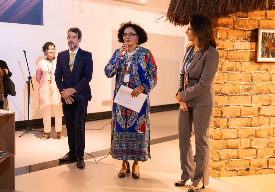 Coordenador técnico do G20 no MMA, André Aquino, e secre´tárias Edel Moraes e Ana Toni. Foto: G20 Audiovisual