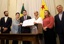 Assinatura de Contrato do Fundo Amazônia com governo do Estado do Acre. Foto: José Caminha/Secom AC