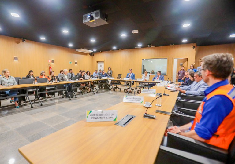 Reunião na sede do Prevfogo/Ibama, em Brasília, sobre combate a incêndios florestais em RR. Foto: Roberta Aline/ MDS