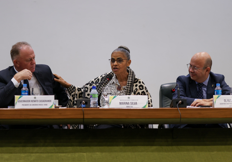 Ministra Marina Silva participa da abertura da oficina "Federalismo Climático". Foto: MMA