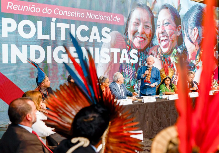 Presidente Lula participa de reunião do CNPI, no Ministério da Justiça. Foto: Ricardo Stuckert/PR