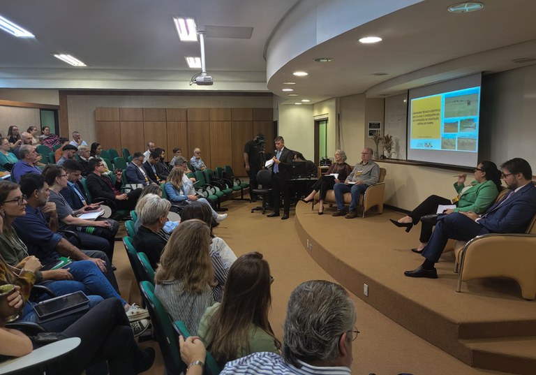 Seminário Técnico-Científico das Causas e Consequências da Supressão da Vegetação Nativa no Pampa, em Porto Alegre (RS). Foto: Felipe Stock/GIZ