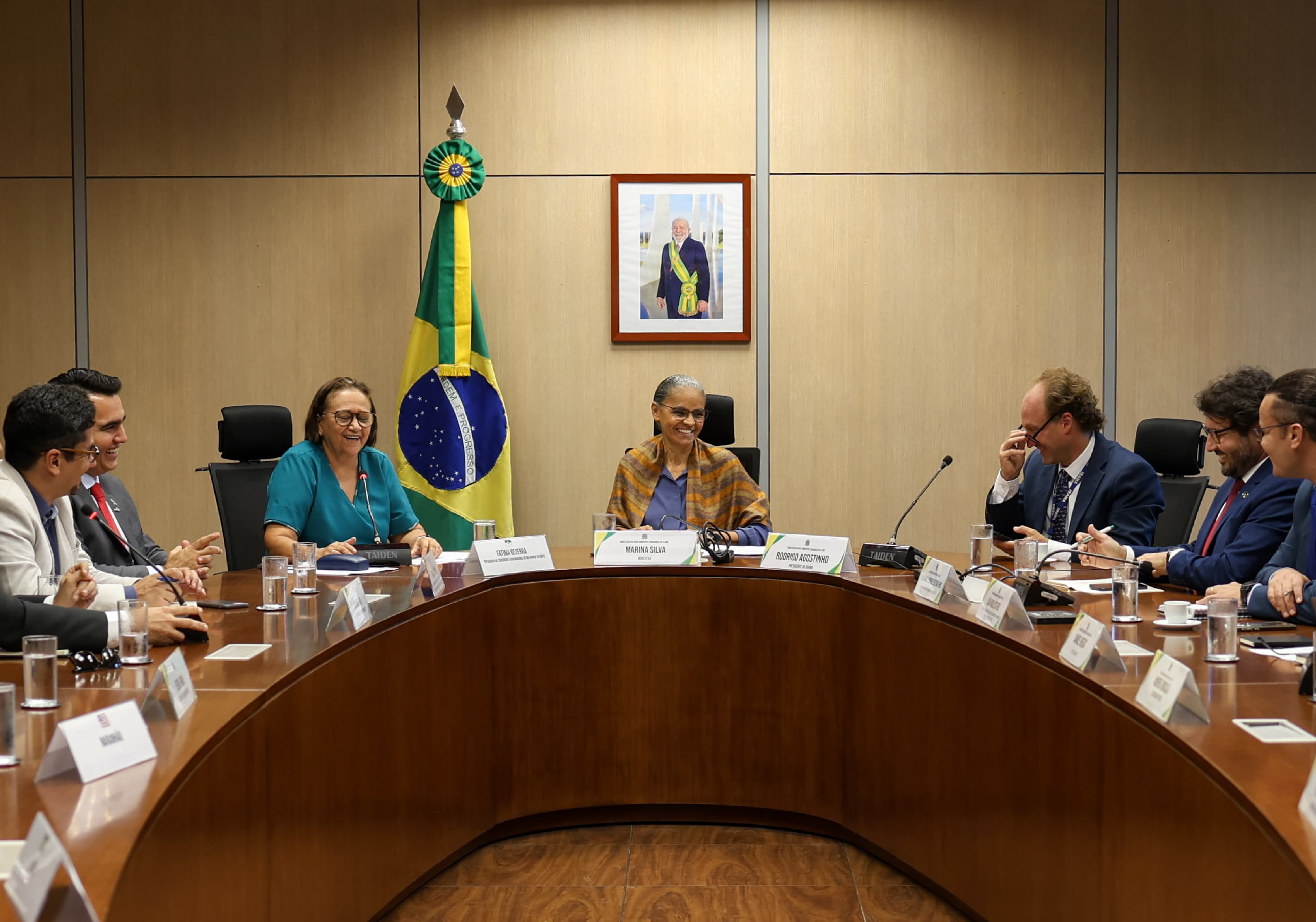 Ministra Marina Silva e governadora Fátima Bezerra participaram de reunião em Brasília; iniciativa envolve BNDES