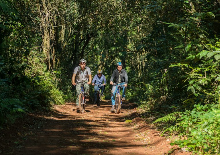 Cicilistas no Parque Nacional dos Iguaçu. Foto: ICMBio.