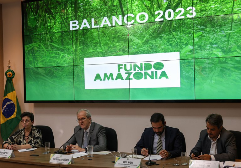 Apresentação do balanço do Fundo Amazônia em 2023. Foto: MMA