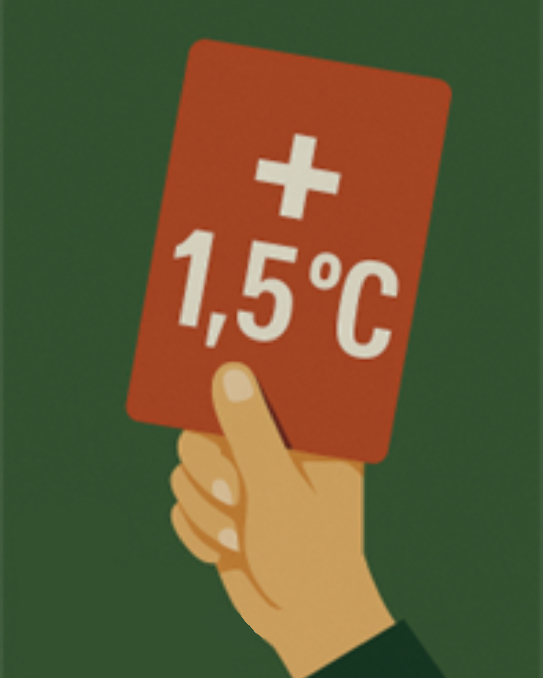 Cartão Vermelho - Meta de 1,5°C