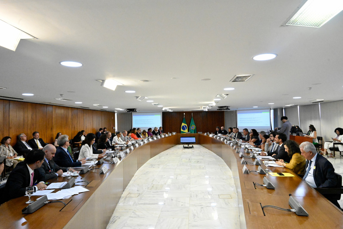1ª Reunião do Comitê Interministerial sobre Mudança do Clima, realizada em 14 de setembro de 2023, no Palácio do Planalto, em Brasília
