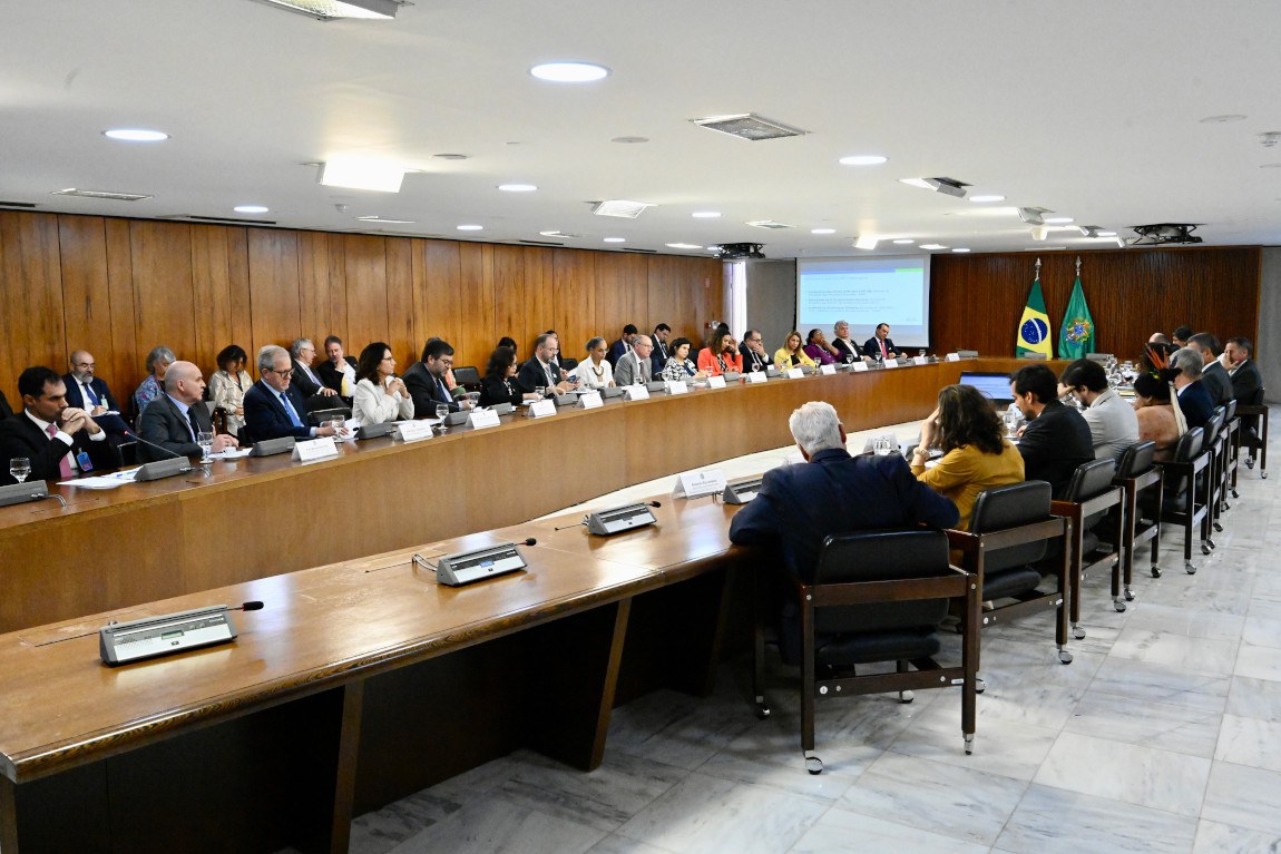 1ª Reunião do Comitê Interministerial sobre Mudança do Clima, realizada em 14 de setembro de 2023, no Palácio do Planalto, em Brasília
