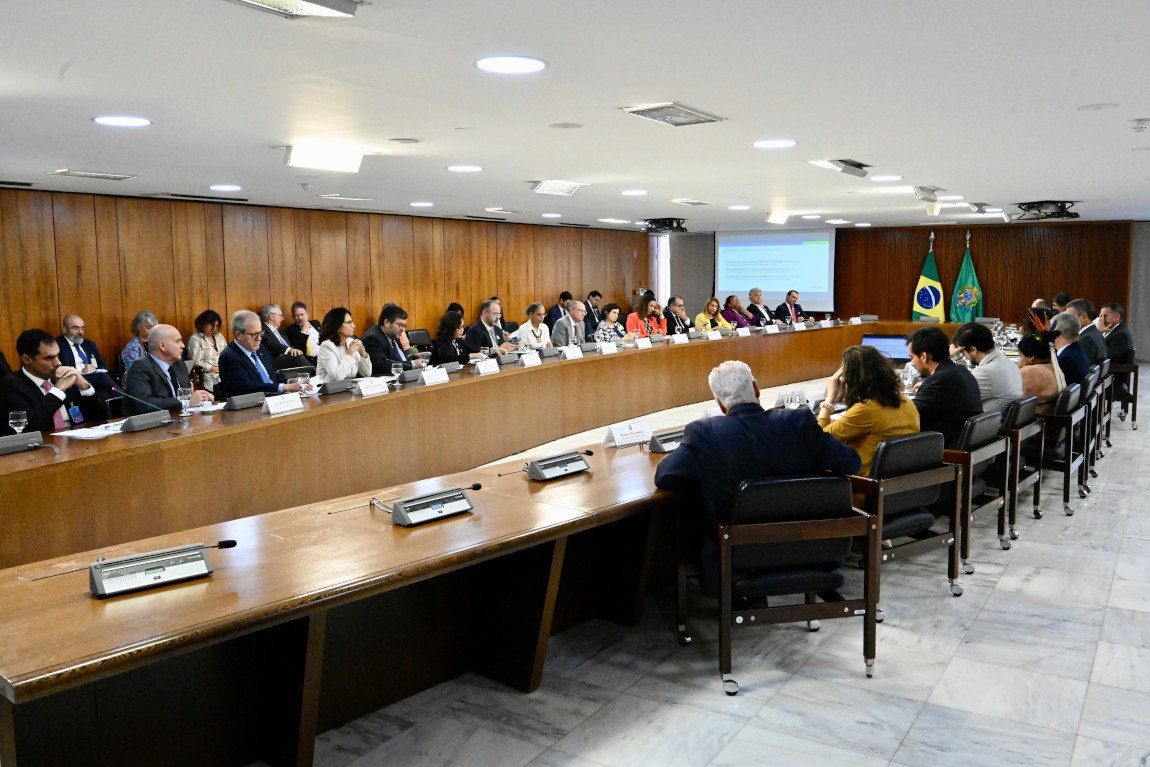 1ª Reunião do Comitê Interministerial sobre Mudança do Clima, realizada em 14 de setembro de 2023, no Palácio do Planalto, em Brasília